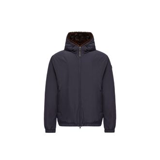 Moncler Moncler Zambood Hooded Short Down Jacket, Men, Blue, Size: 1