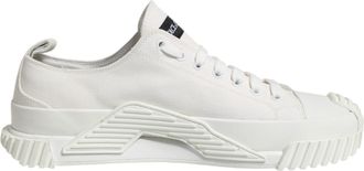 Dolce & Gabbana White Cotton NS1 Low Top Sneakers Mens Shoes (Pre-Owned)