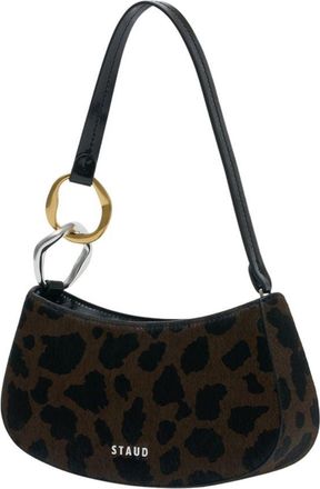 Staud Womens Ollie Shoulder Bag Multicolor Calfskin