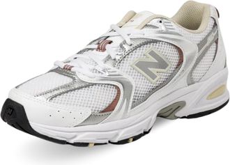 New Balance Womens 530 Sneakers, White/White, 6.5