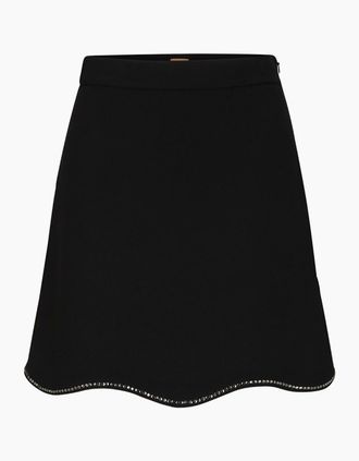 HUGO BOSS Womens Varewa Midi Tube Skirt - Black - Size: 18 xxxl