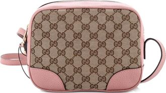 Gucci Bree Disco GG Canvas with Leather Mini crossbody bag - Bruin