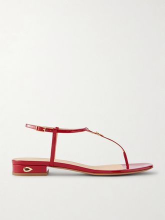 Jennifer Chamandi Sandali In Vernice Pietro 20 - Rosso