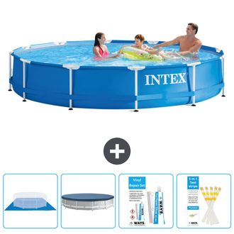 Intex Piscina Con Estructura Redonda - 366x76 Cm - 7-piezas S22456