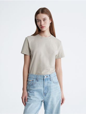 Calvin Klein Womens Archive Logo T-Shirt - Neutral - XS