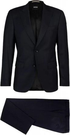 HUGO BOSS H-Huge 2Pcs Peak 232 - Heren - Business pakken - Blauw - 5XL - Leer - Kostuums