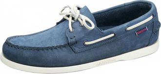 Sebago Mens Portland Nubuck Boat Shoes In Navy