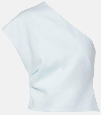 Sir. Top asim&eacute;trico de lino