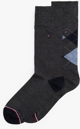 Tommy Hilfiger Mens Trouser Sock 2-Pack - Grey