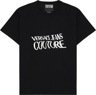 Versace Jeans Couture Black Graphic Crew Neck T-Shirt