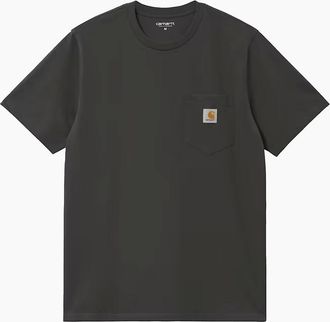Carhartt Work in Progress Mens Carhartt WIP Pocket T-Shirt Oxide Green - Black - Size: 40