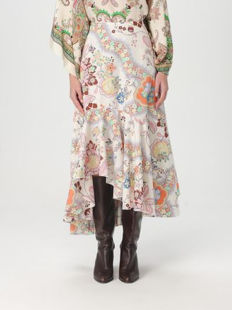 Etro Floral Paisley Print Midi Rok