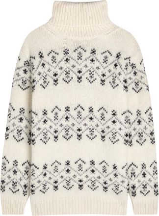Moncler Fair Isle Alpaca-blend Jumper - Natural - XS (UK 8 / XS)