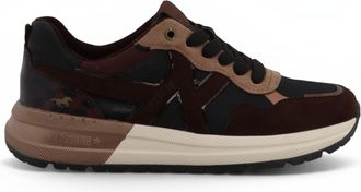 Mustang Jeans Mustang Dames Bruine Nep Leren Sneakers Platform Sneakers - M0702007
