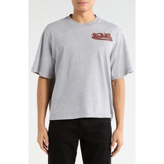 Von Dutch Logo Graphic T-Shirt in Grey Mineral Wash at Nordstrom, Size X-Large