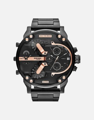 Diesel Mens Diesel DZ7312 The Daddies Chronograph Four Time Zone Dial Mens Watch - Black