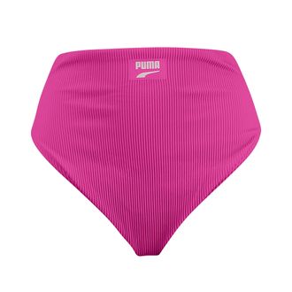 Puma Womens High Waist Briefs Bikini bottoms, Neon Pink, XS UK