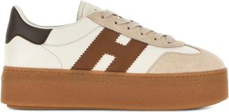 Hogan Sneakers met plateauzool - Beige