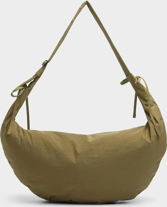 Le 31 Mens Large half-moon crisp fabric shoulder bag Imported from Seoul