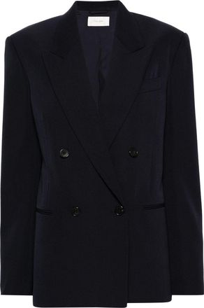 The Row Sandon blazer - women - Silk/Virgin Wool - 6 - Blue