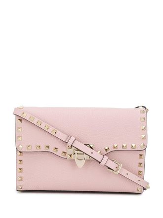 Valentino Garavani Borsa a tracolla Rockstud piccola - Rosa