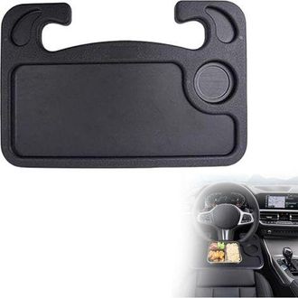 OEM Bandeja Para Volante De Coche - Port&aacute;til Y Multifuncional - Para Trabajar Con Un Port&aacute;til, Comer, Apta Para La Mayor&iacute;a De Veh&iacute;culos - Negra