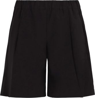 Herno elasticated-waist shorts - men - Polyamide/Elastane - L - Black