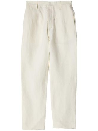 Uma Wang Poetic pleated trousers - women - Viscose/Polyester - S - Neutrals