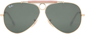 Ray-Ban RB3138 Shooter 001 Mens Sunglasses Gold Size 58