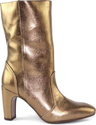 Chie Mihara Elegante Haklaarzen - Dames - Laarzen met Hak - Geel - 37 EU - Schoenen