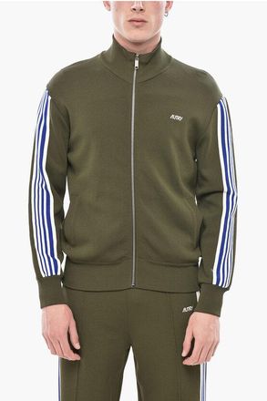 Autry Zip-Up Knit With Tape Bands On The Sleeve size M