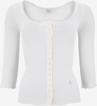 Chlo&eacute; Rundhals-Oberteil aus Jersey