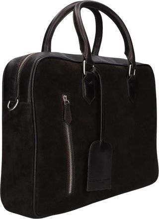 Stefano Lauran Sr 177 Suede - Heren - Laptoptassen - Bruin - ONE Size - Su&egrave;de - Tassen