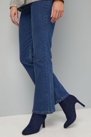 Wallis Womens Marta Faux Suede Round Toe High Heel Ankle Boots - Navy - Size UK 7