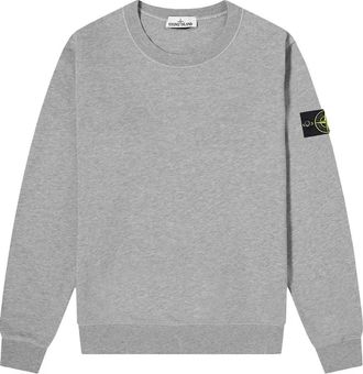 Stone Island Garment Dyed Sweatshirt Melange Grey 741563051-V0M64