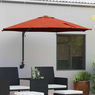 vidaXL Vidaxl - Parasol De Jard&iacute;n Manual Rojo, Negro 248 X 248 X 148 Cm