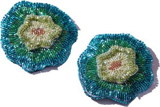Simitri Kiwi Bloom Earrings in Green at Nordstrom