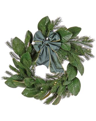 National Tree Company 24in Christmas Magnolia Mix Pine Wreath