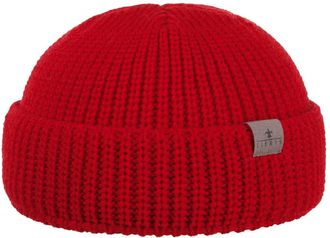 Lierys Costa Mens Docker Cap - Made in Germany - Skull cap made of new wool - Knitted hat with rolled cuff - Skully Beanie with turn-up - Skullcap Autumn/Win