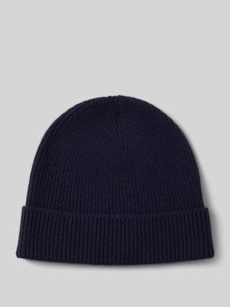 Strellson M&uuml;tze aus Woll-Mix Modell LORAS in Dunkelblau, Gr&ouml;&szlig;e 1