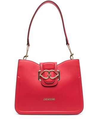 Love Moschino Love heart-motif shoulder bag - women - Polyurethane - OS - Red