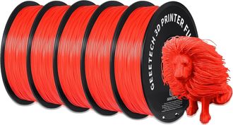 OEM Filamento Para Impresora 3d, Material Pla Ecol&oacute;gico, Compatible Con Impresoras Fdm, Rojo