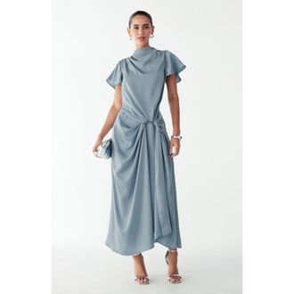 Willa Lissy Midi Dress in Misty Blue at Nordstrom, Size 10