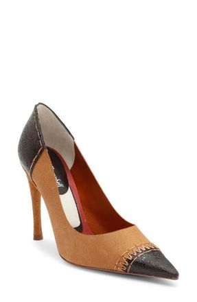 Jeffrey Campbell Ardyn Stiletto Pump in Tan Suede Brown at Nordstrom, Size 6.5