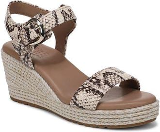 Naturalizer Stella Platform Wedge Sandal in Beige Multi at Nordstrom, Size 5.5