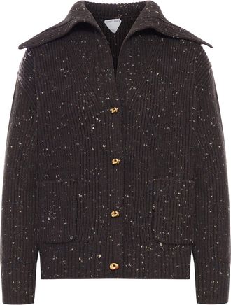 Bottega Veneta RIBBED CARDIGAN WITH WIDE NECK - Bottega Veneta - Woman