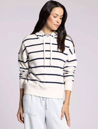 Thread & Supply Avalon Hoodie In Ivory/navy