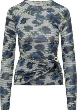 Coperni Blue Printed Crew Neck Top