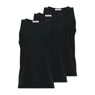 CDLP Pack de 3 camisetas de tirantes acanaladas - Tops - Hombre - Negro - 2XL