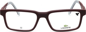 Lacoste L2922 Rectangular Propionate Frame Eyeglasses - Red